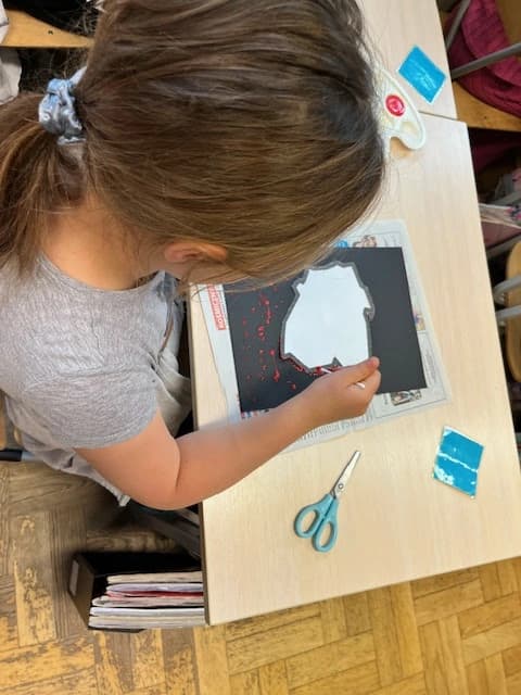 Praca plastyczna na majowe święta - klasa 1a