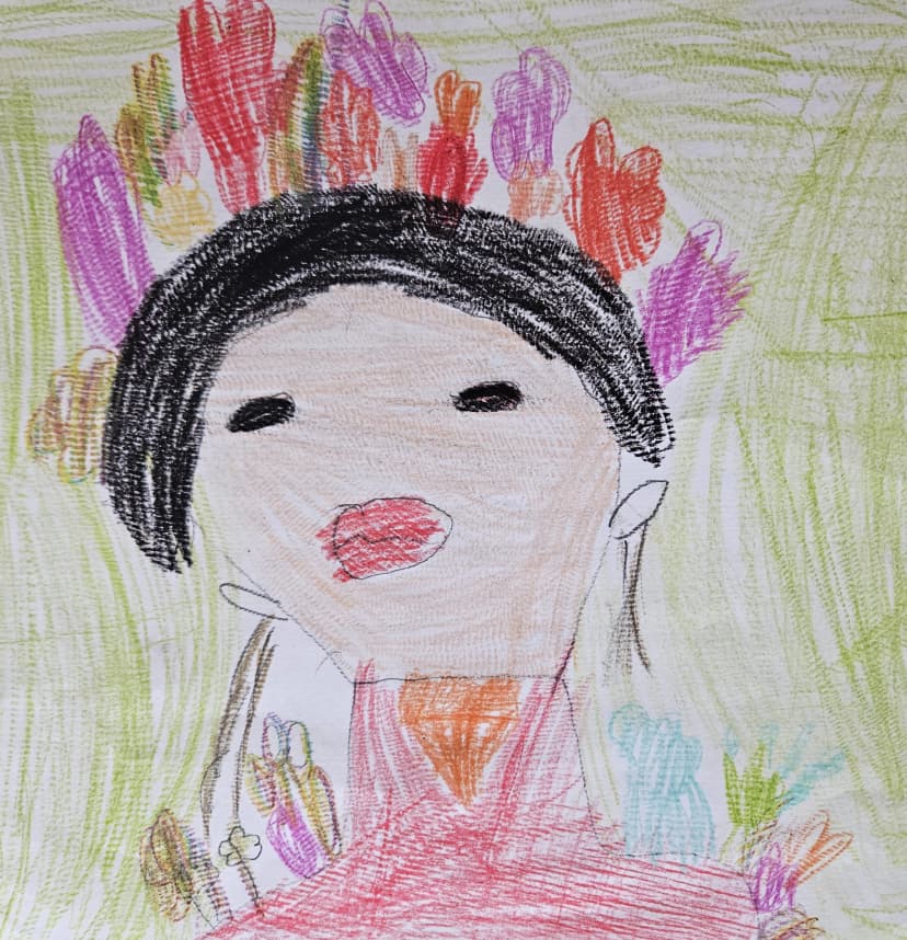 Portret Fridy Khalo meksykańskiej malarki - kl.IVb