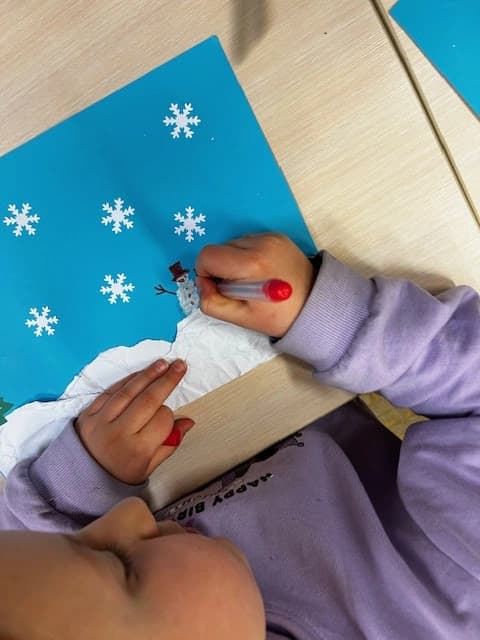 1a wywołuje zimę - edukacja plastyczna