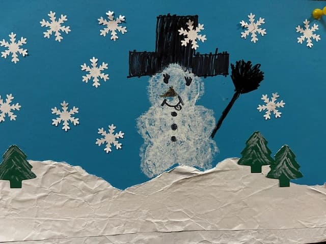 1a wywołuje zimę - edukacja plastyczna