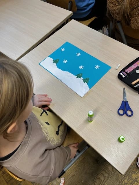 1a wywołuje zimę - edukacja plastyczna
