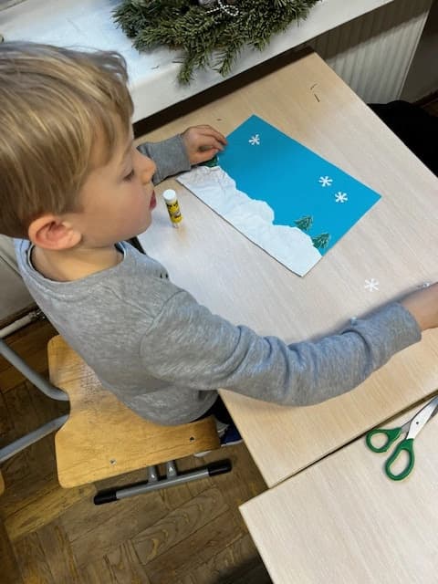 1a wywołuje zimę - edukacja plastyczna