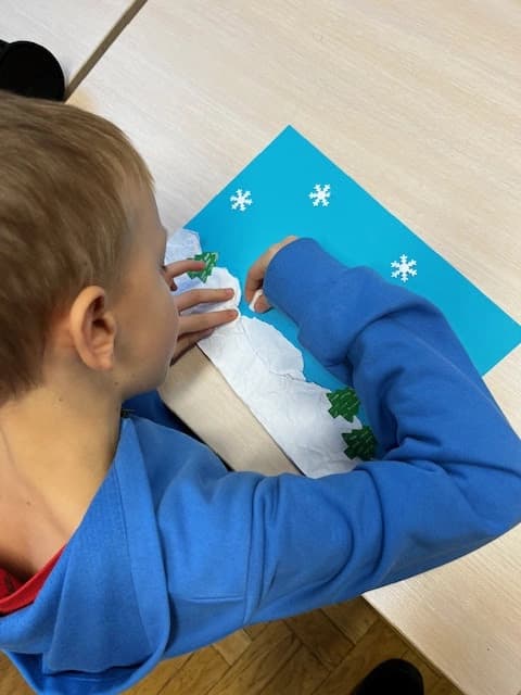 1a wywołuje zimę - edukacja plastyczna