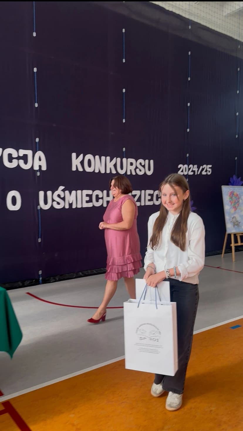 Konkurs literacki "O uśmiech dziecka" - Alicja Witek 6 B