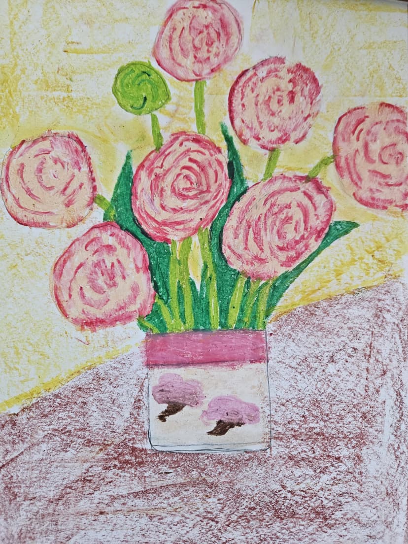 Kwiaty w wazonie kl.Va Vb IVb