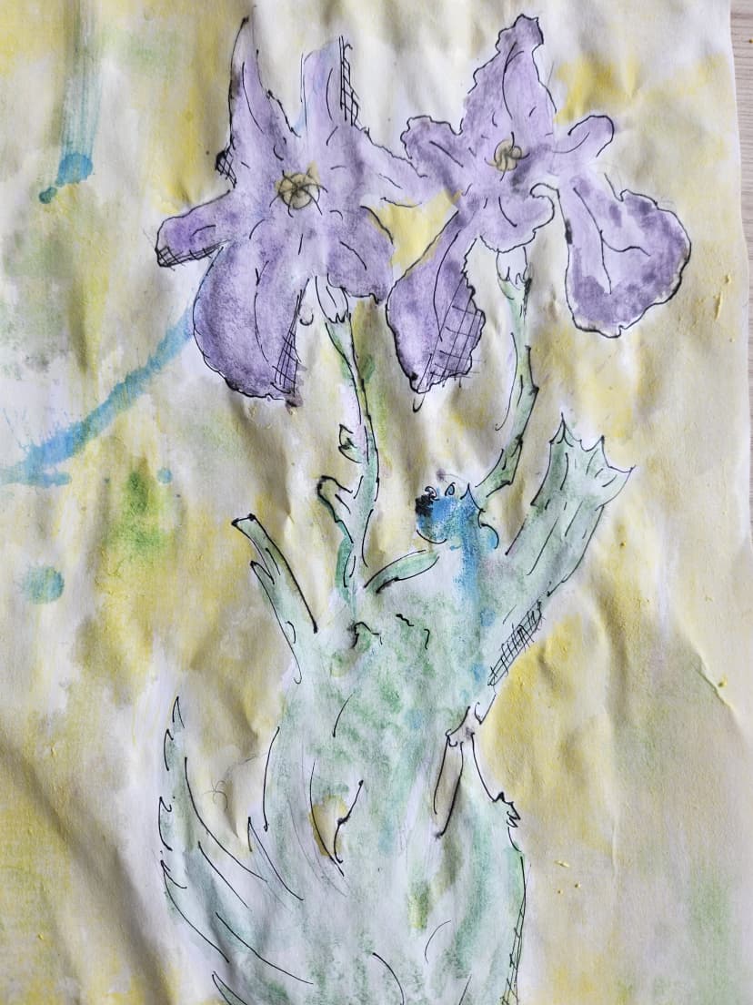 Kwiaty w wazonie kl.Va Vb IVb