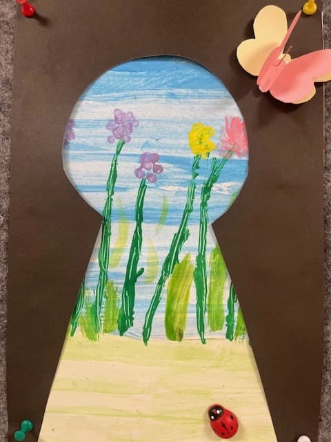 Podglądamy wiosnę - artystycznie w 1a