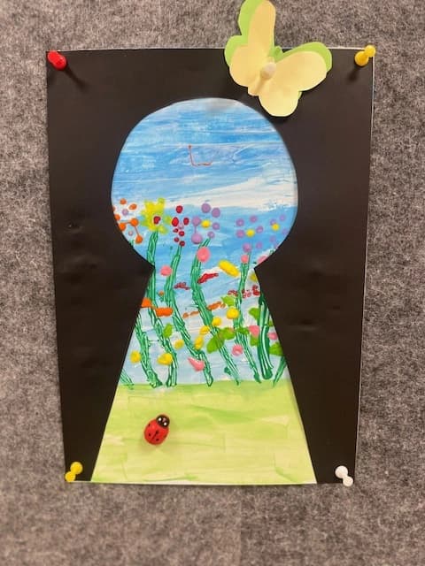 Podglądamy wiosnę - artystycznie w 1a