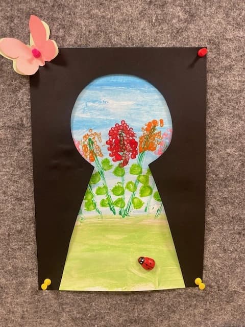 Podglądamy wiosnę - artystycznie w 1a