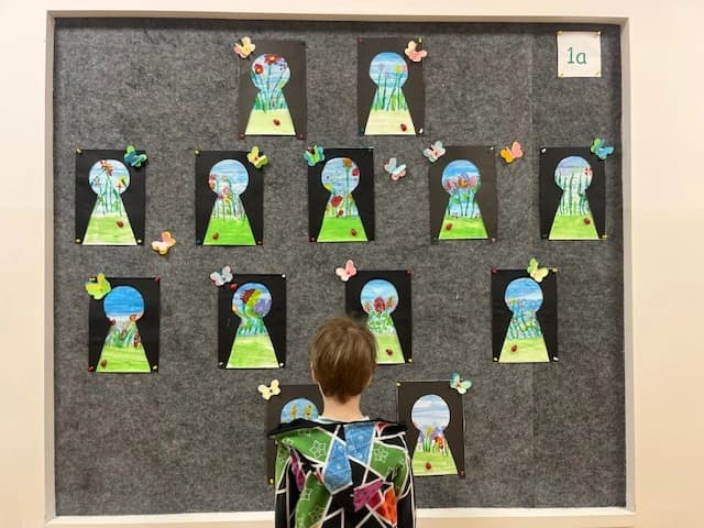 Podglądamy wiosnę - artystycznie w 1a