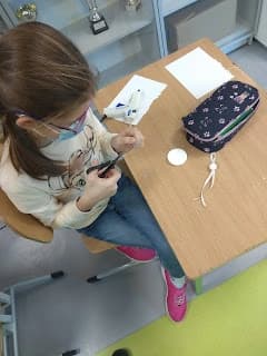 Aniołki w szkolnej świetlicy