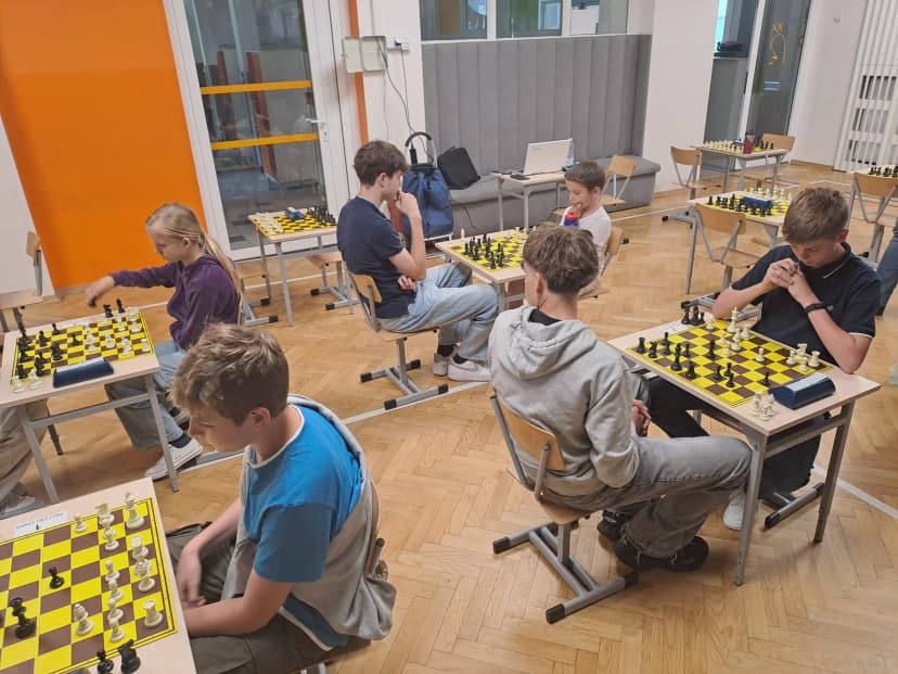 Szkolny turniej szachowy.