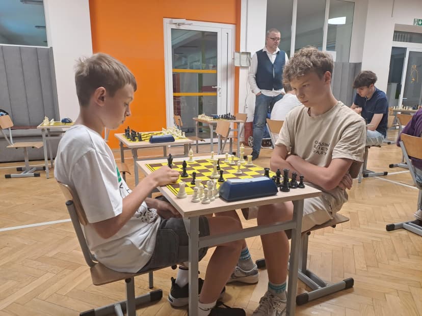 Szkolny turniej szachowy.