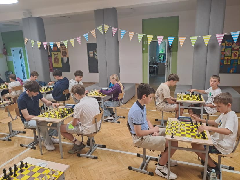 Szkolny turniej szachowy.