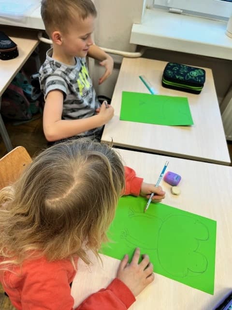 Światowy Dzień Żaby w klasie 1a