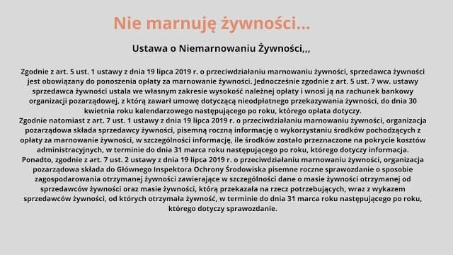 Wiem co jem i prezentacja o niemarnowaniu jedzenia