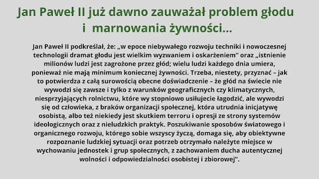 Wiem co jem i prezentacja o niemarnowaniu jedzenia