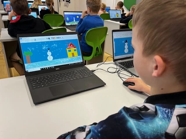 Informatyka w 1a - zima w Paincie