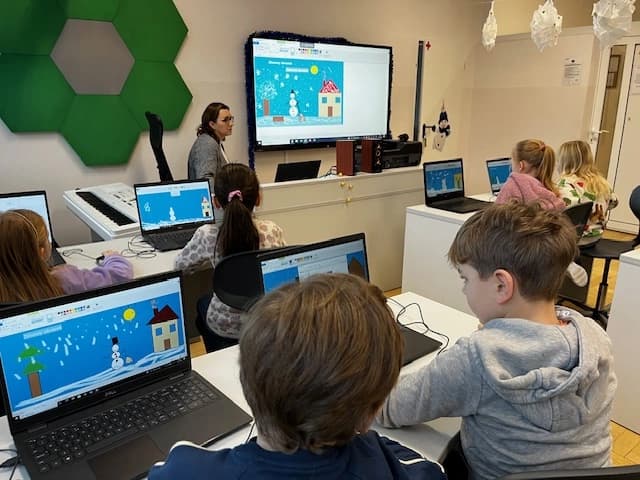 Informatyka w 1a - zima w Paincie