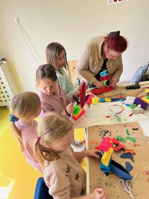 Klasa 1a na kreatywno-sportowych warsztatach w Młodzieżowym Domu Kultury Wilanów