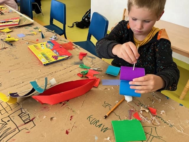 Klasa 1a na kreatywno-sportowych warsztatach w Młodzieżowym Domu Kultury Wilanów