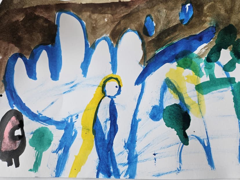 Malowanie kolorowymi tuszami kl.VIa