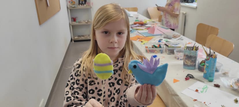 Zajęcia artystyczne z panią Dorotką Dragan- Bojarską.