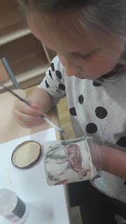 Zajęcia techniką decoupage