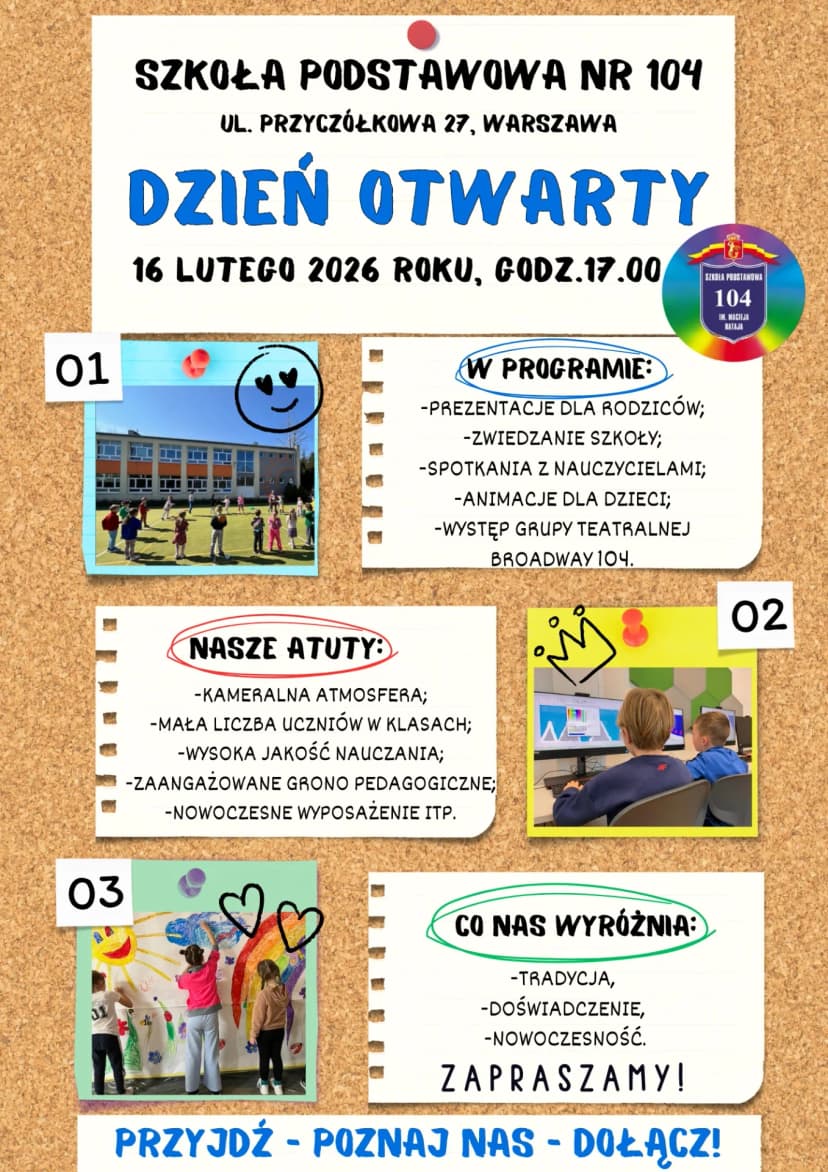 Wejście do Szkoły Podstawowej nr 104