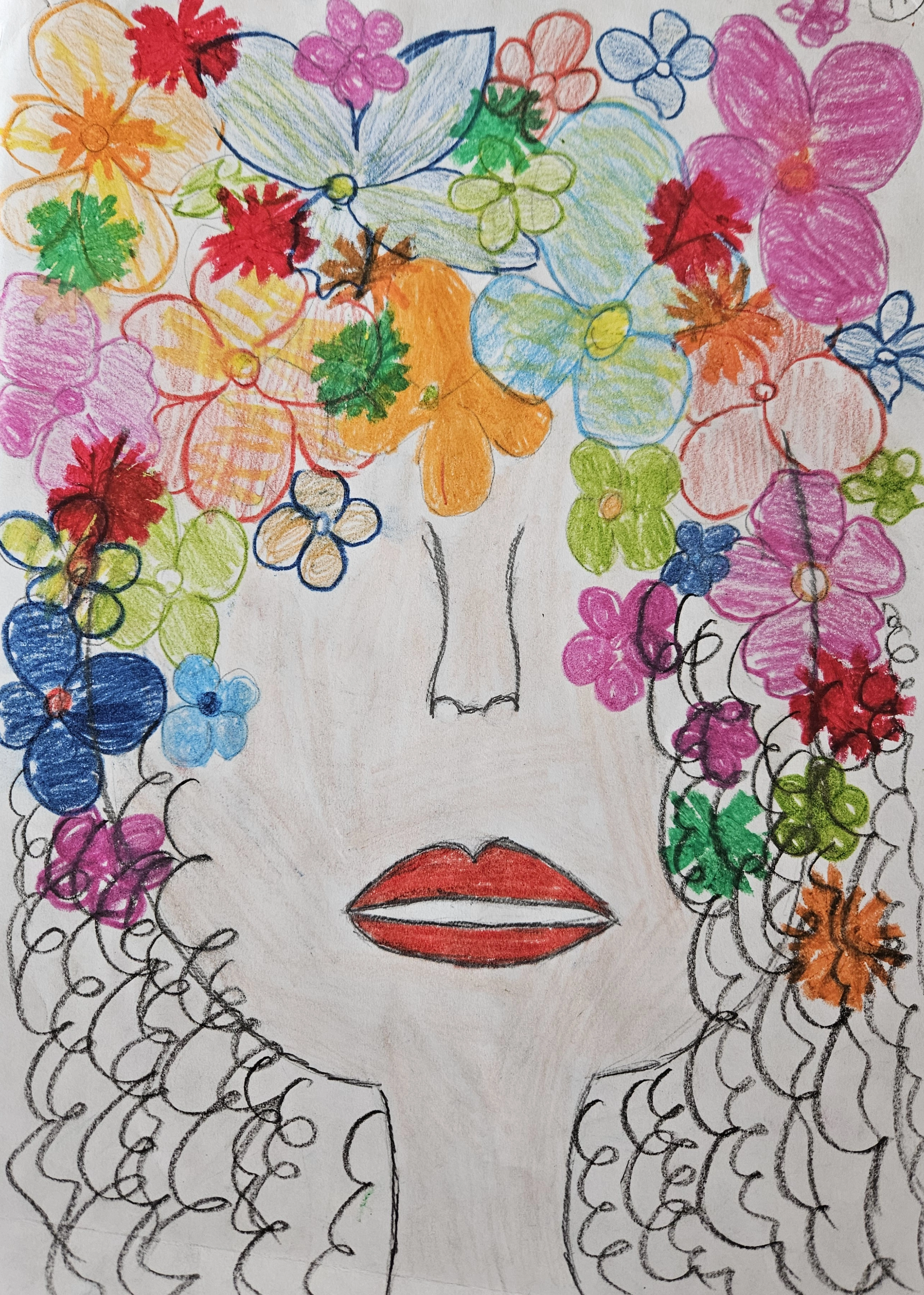 Portret Fridy Khalo meksykańskiej malarki - kl.IVb - zdjęcie 1