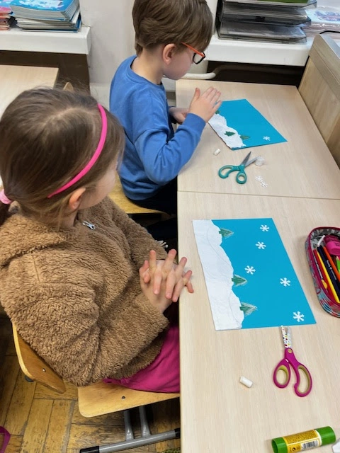 1a wywołuje zimę - edukacja plastyczna - zdjęcie 6