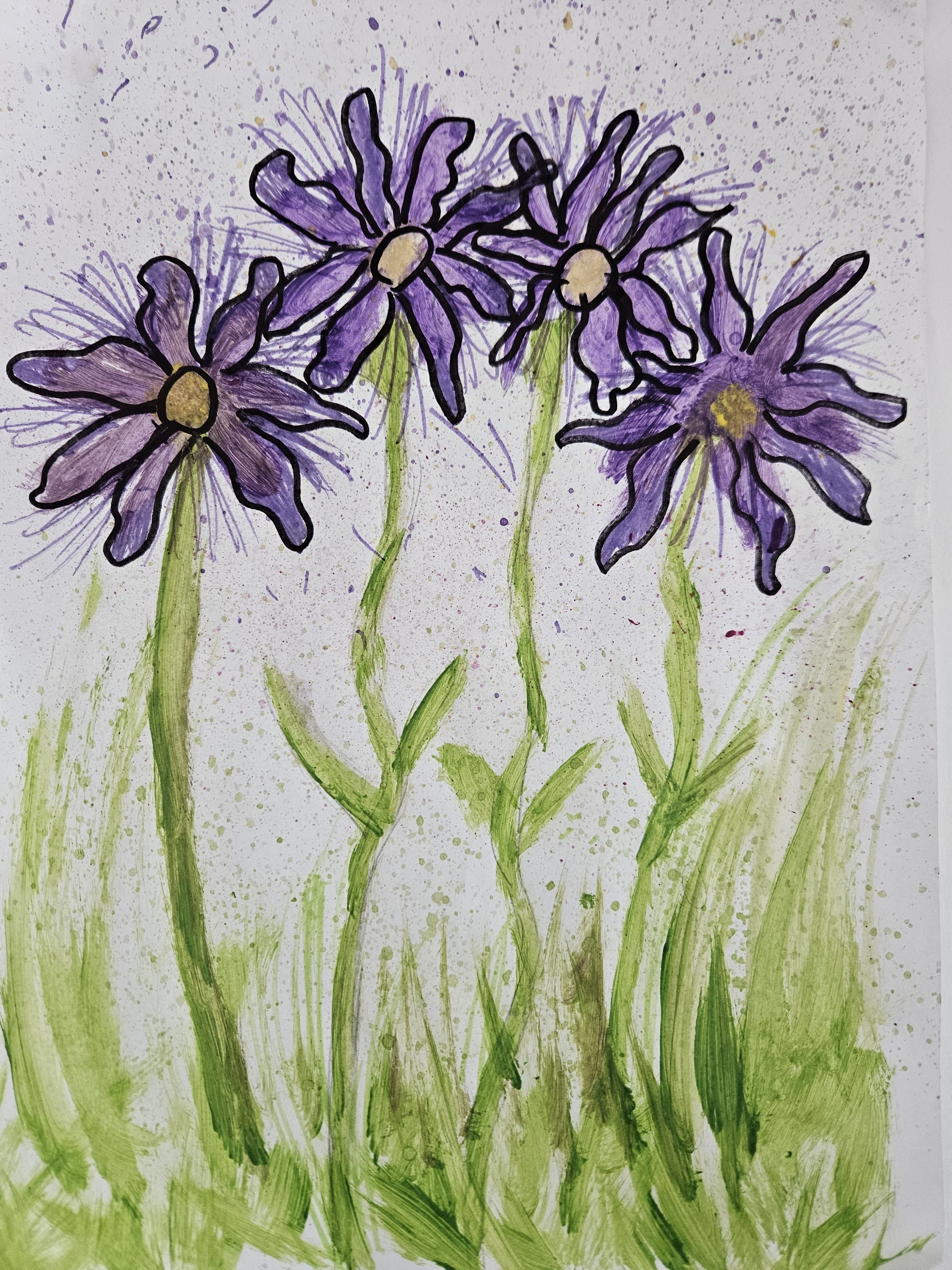 Kwiaty w wazonie kl.Va Vb IVb - zdjęcie 1