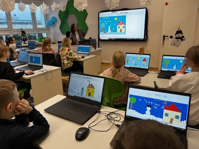 Informatyka w 1a - zima w Paincie - zdjęcie 1