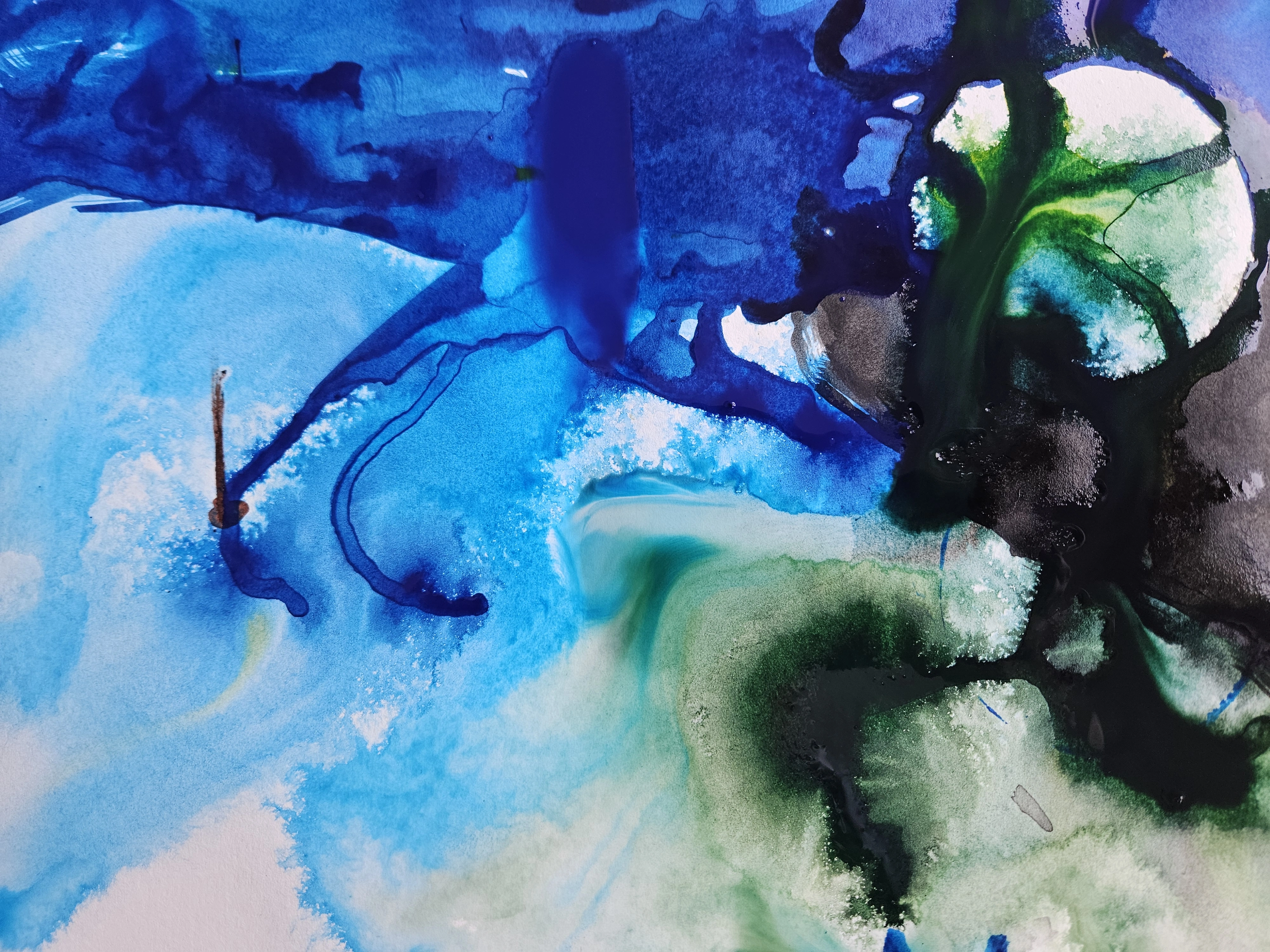 Malowanie kolorowymi tuszami kl.VIa - zdjęcie 2